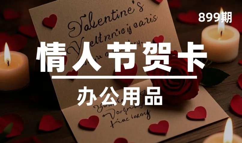 第899期-办公用品-情人节贺卡
