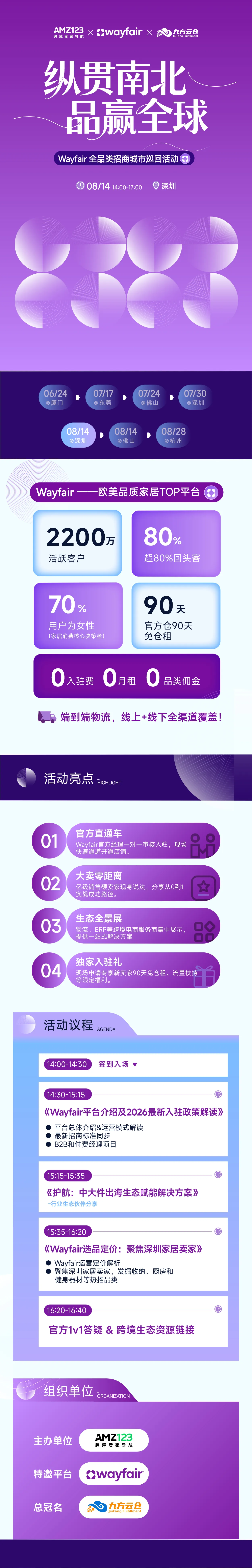 纵贯南北，品赢全球— Wayfair全品类招商城市巡回Workshop（深圳站）