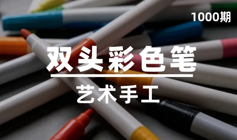 第1000期-艺术手工-双头彩色笔
