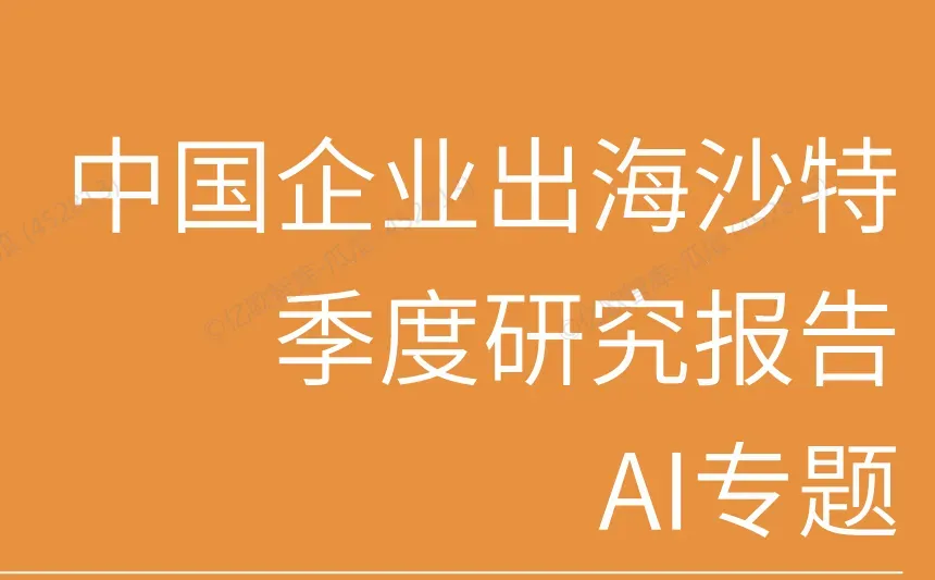 《中国企业出海国别季报-沙特》PDF下载