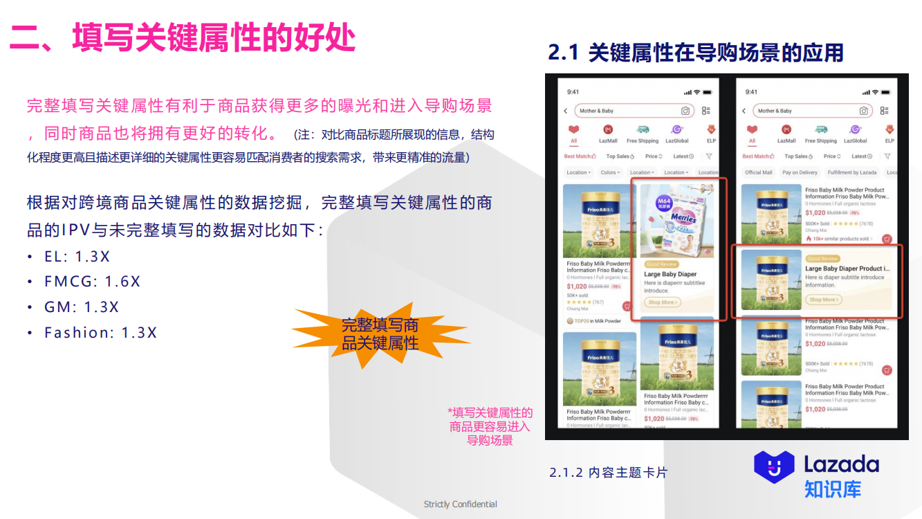 完整填写商 品关键属性