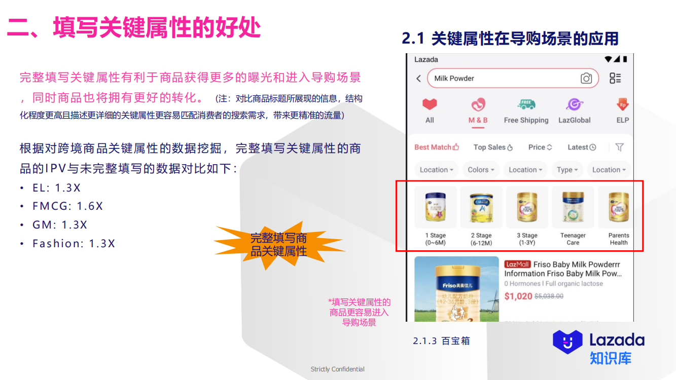 2.1 关键属性在导购场景的应用