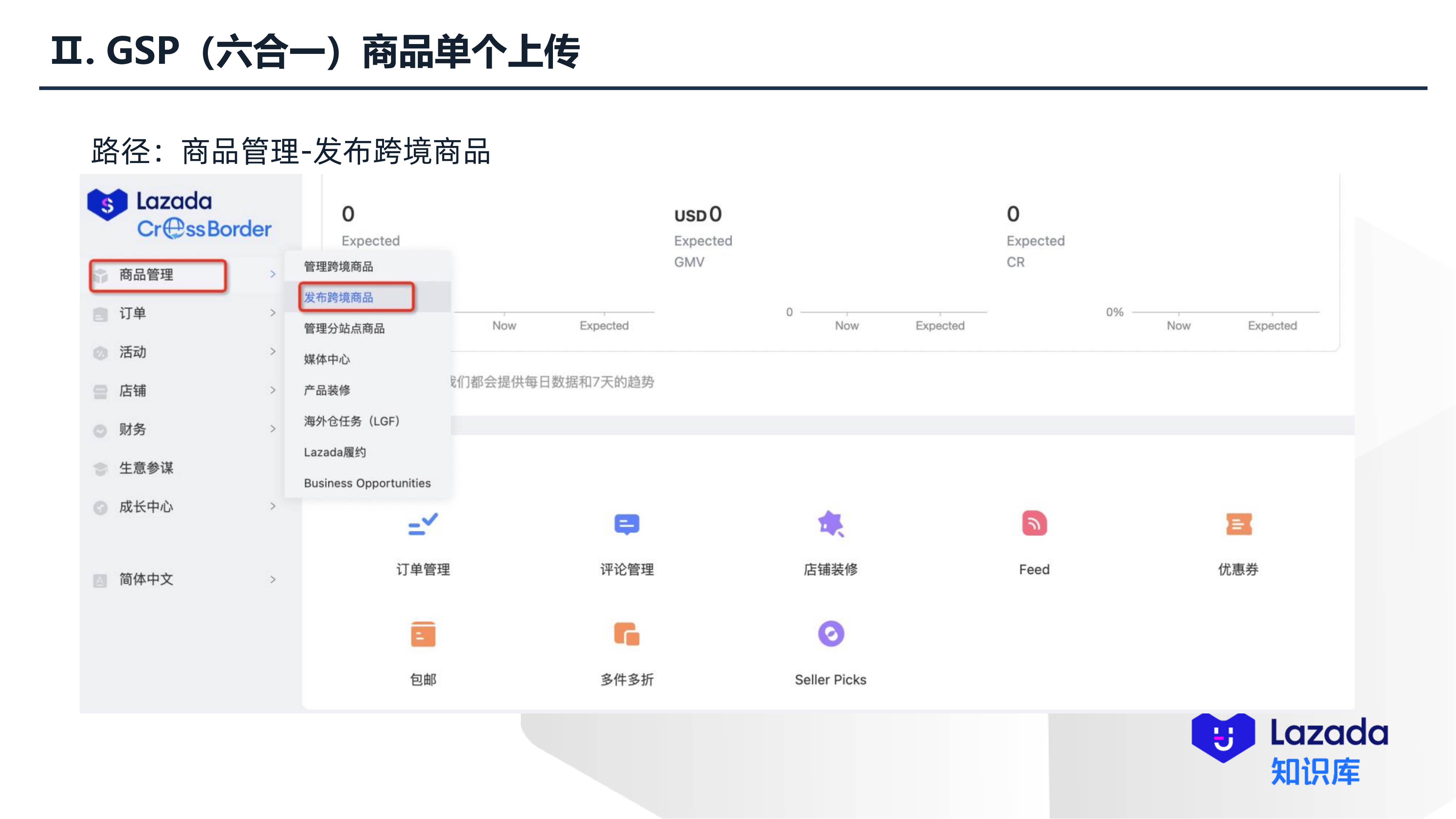 GSP(六合一)商品单个上传