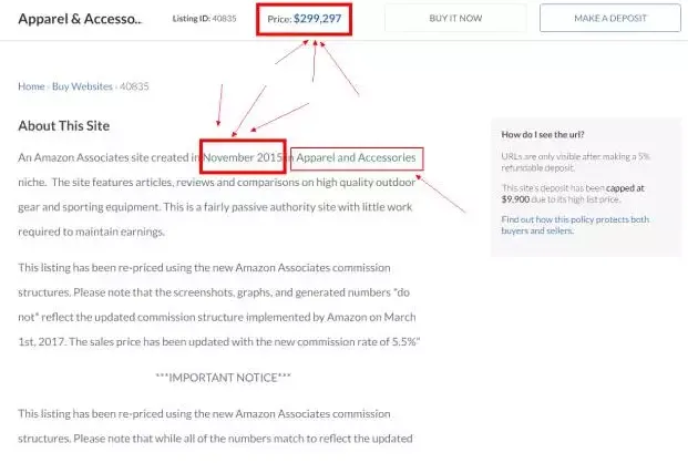 月均佣金8500美金,17个月大的亚马逊Affiliate站售价30万美金? What?