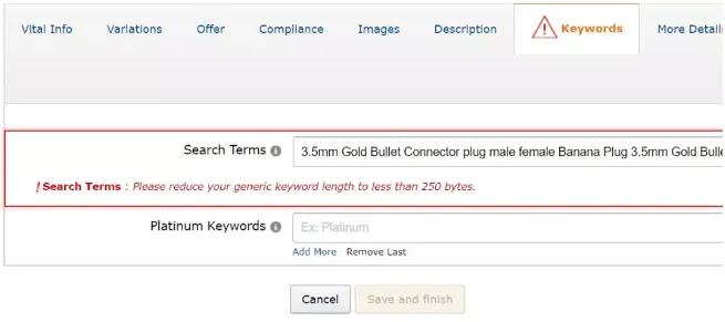 假设亚马逊想慢慢取消Search terms
