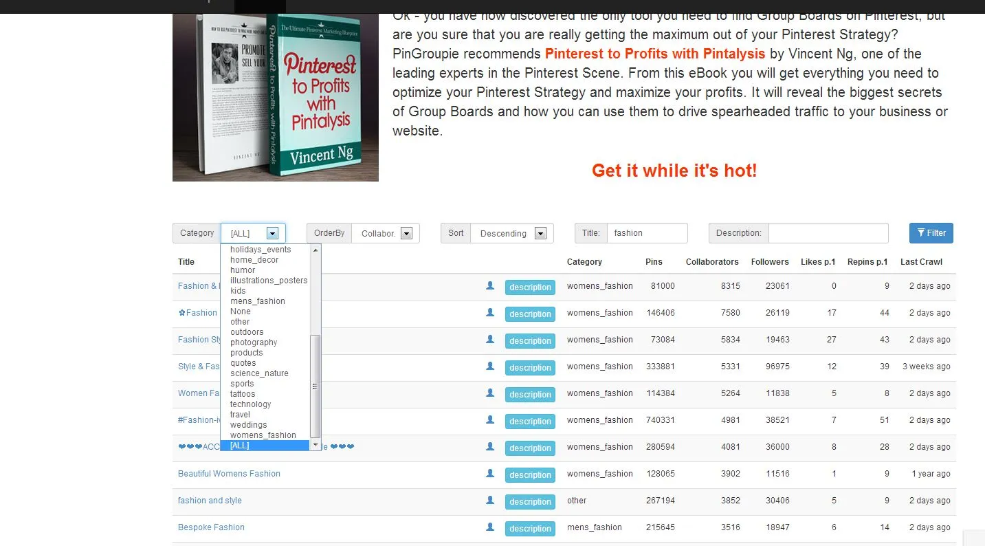 Pinterest 营销工具集合(1) Pinterest 营销工具集合(1)