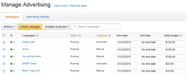 亚马逊SP广告操作