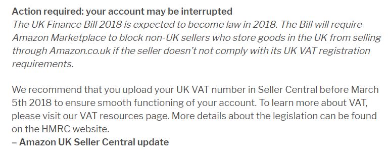 英国VAT发出最后通缉，未来卖家listing将强制显示VAT税号