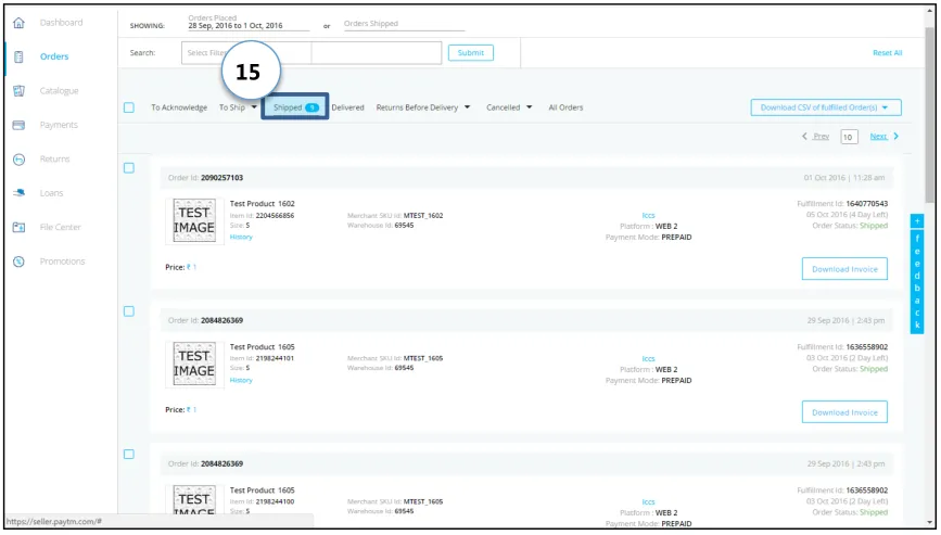 Paytm卖家发货操作 Paytm卖家发货操作