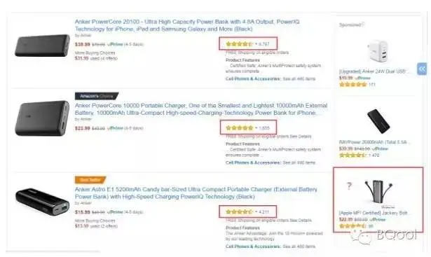 Amazon 页面展示分析 – 搜索页面（１）
