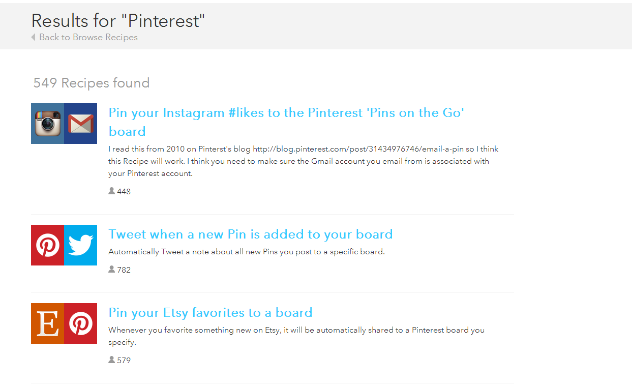 恭喜！Pinterest终于开放IFTTT的接口
