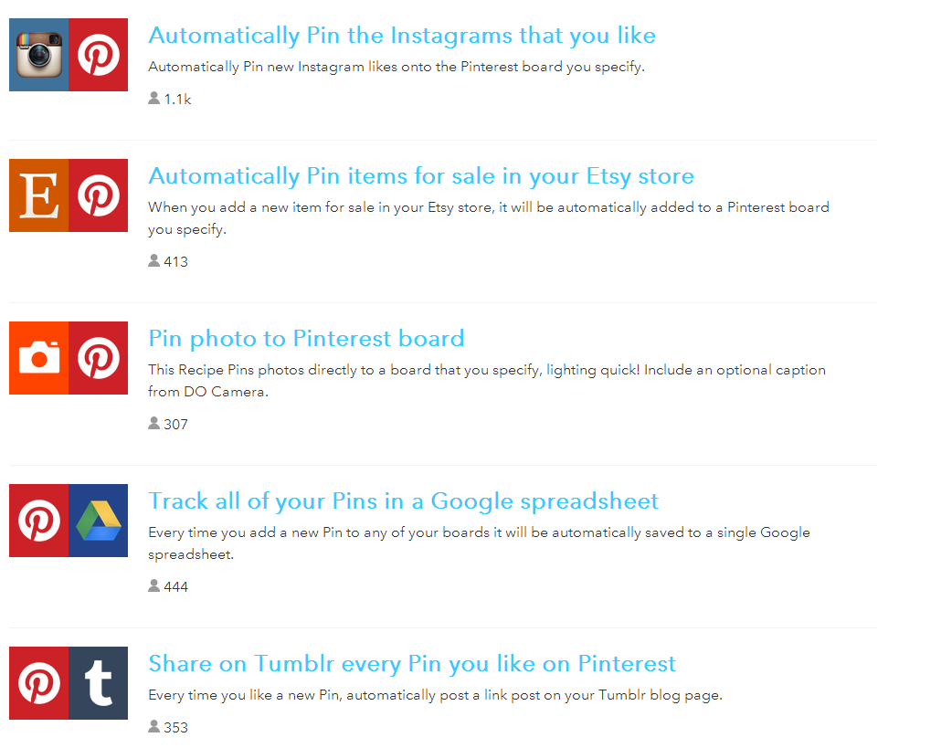 恭喜！Pinterest终于开放IFTTT的接口