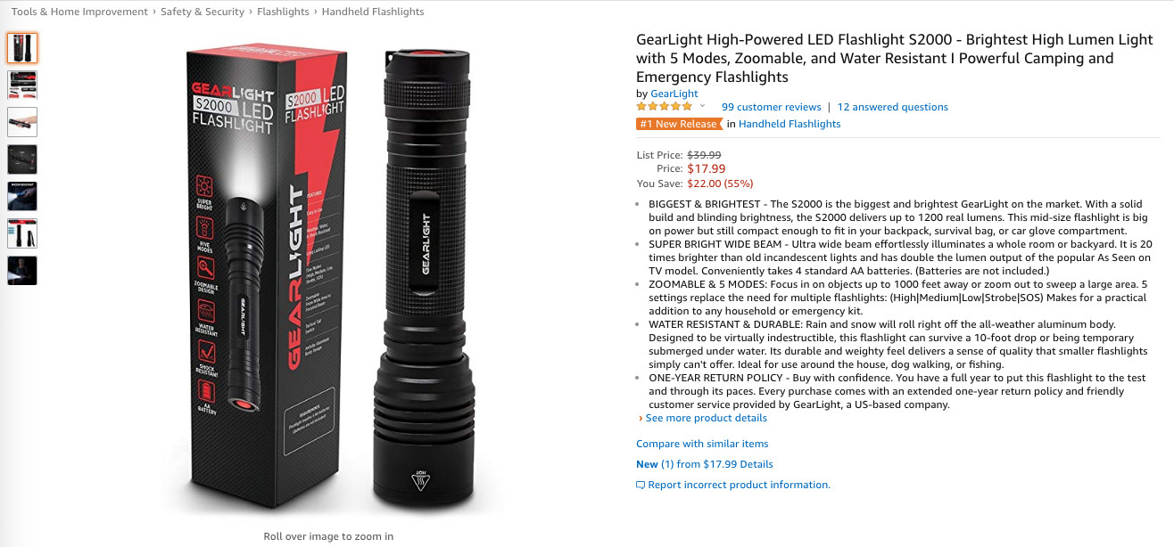 强光手电筒照亮爆单之路丨爆款日报