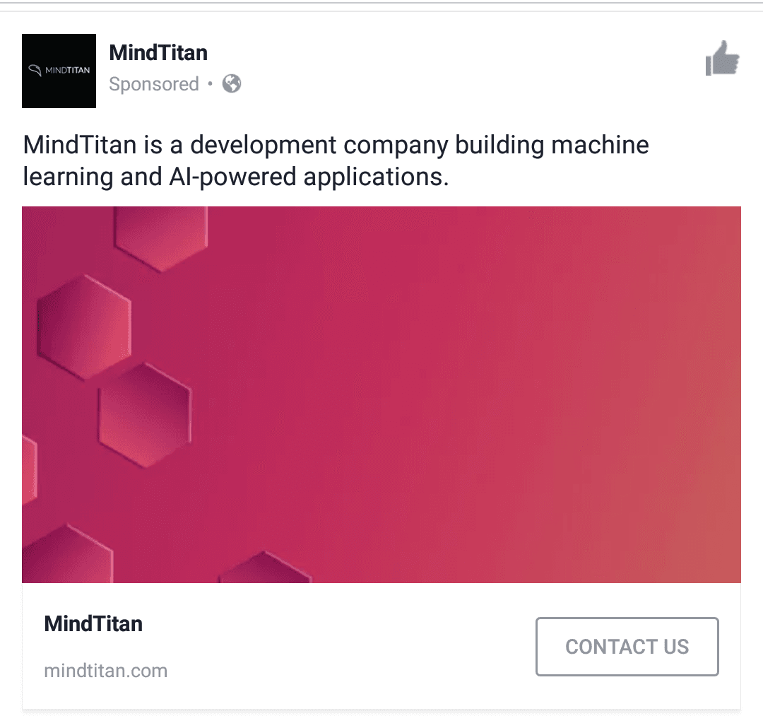 mindtitan facebook ad