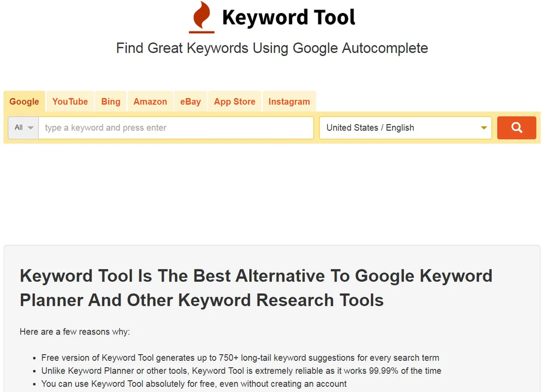 Keyword Tool