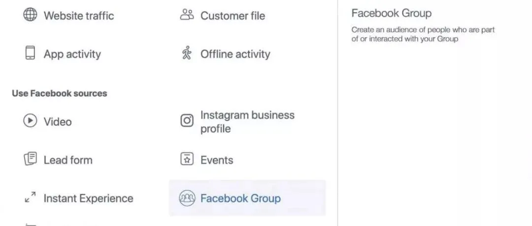 facebook广告可以投放群组了?