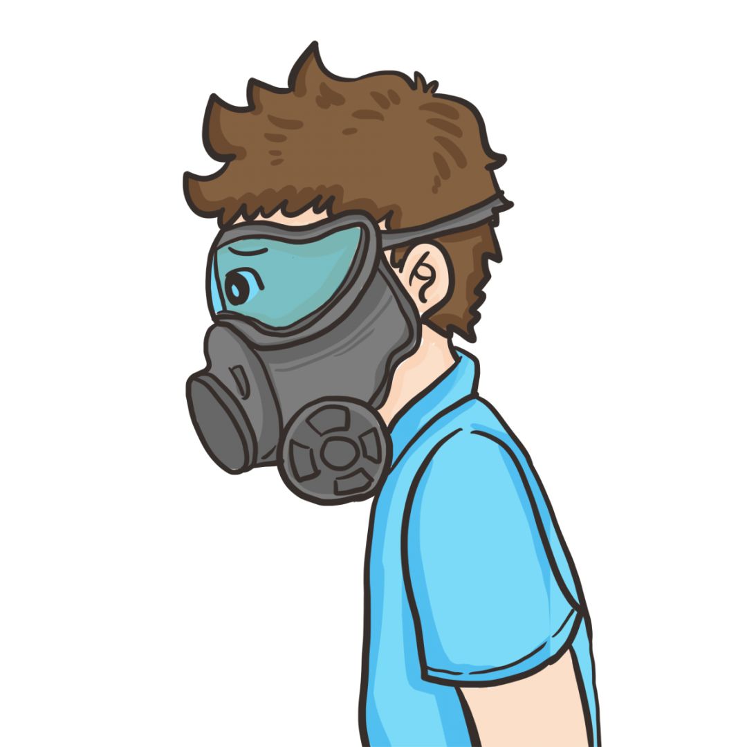 手绘带着防毒面具的男人.png