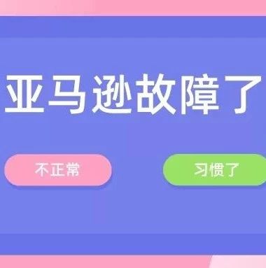 不出所料！目前为止亚马逊出现了各种“故障”