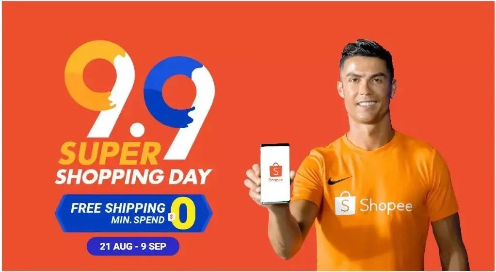SHOPEE虾皮9.9超级购物节!国际巨星C罗出任全球代言人