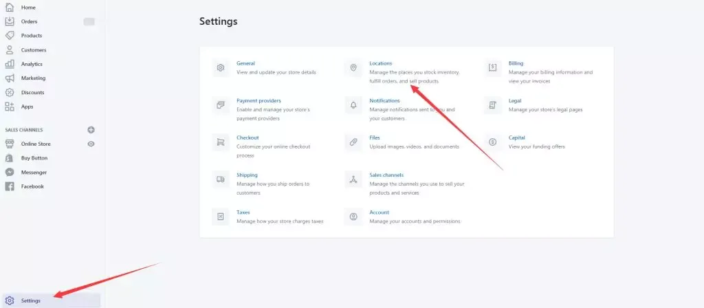 第七讲 Shopify Location库存位置设置