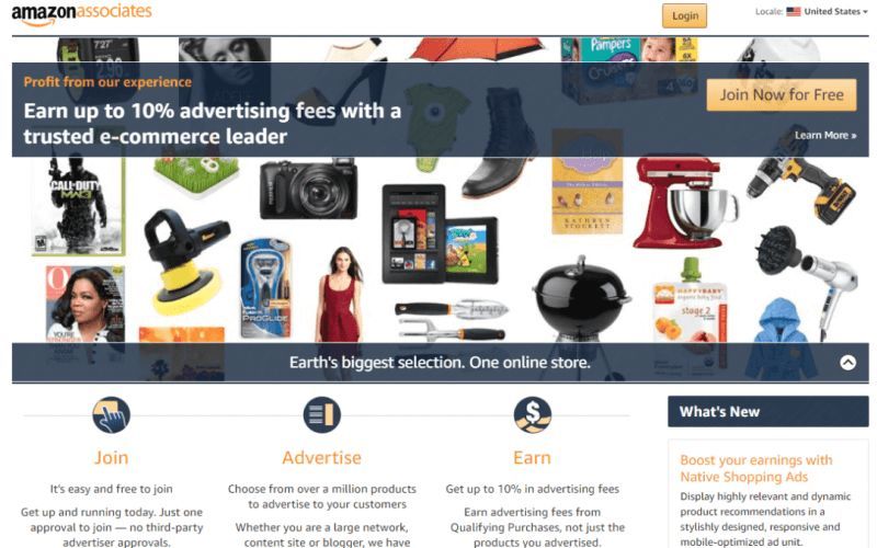 低门槛低风险的亚马逊联盟项目 Amazon Affiliate Program 跨境头条 Amz123亚马逊导航 跨境电商出海门户