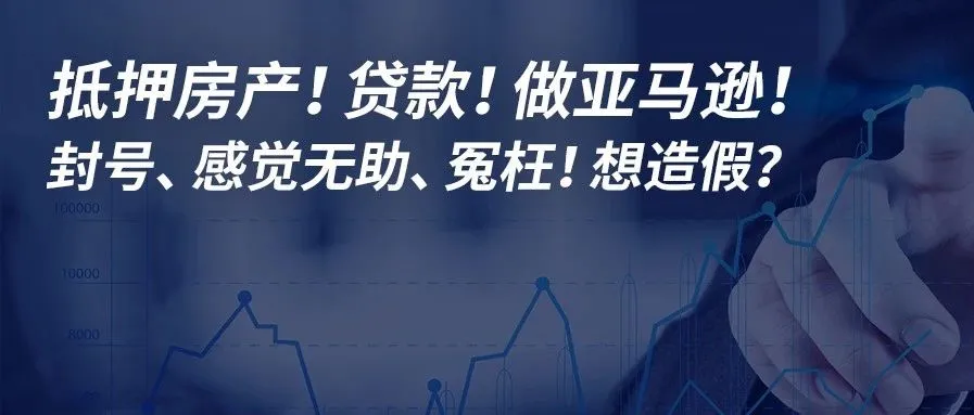 一卖家抵押房产去贷款！做亚马逊！账号被冻结！感觉无助、冤枉！想造假骗平台！后面怎样了？