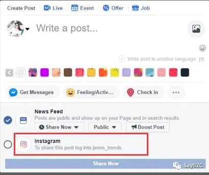 好消息:可以通过Facebook直接更新Instagram帖子了