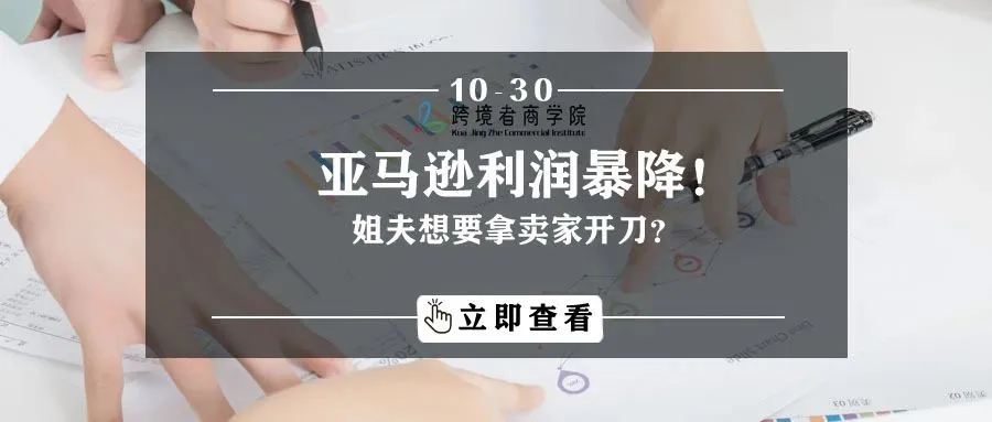 亚马逊利润暴降!姐夫想要拿卖家开刀?