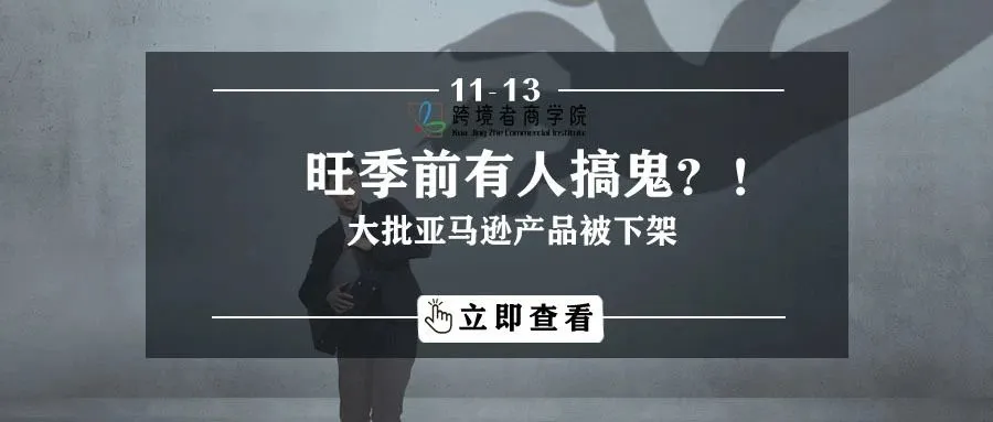 旺季前有人搞鬼?!大批亚马逊产品被下架