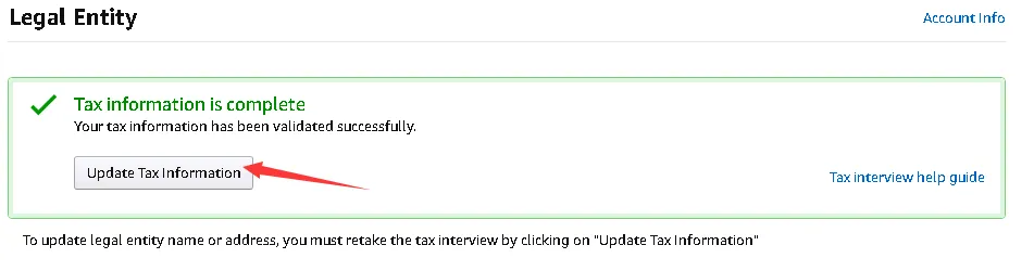 amazon W-8BEN update