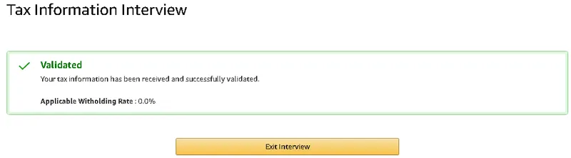 amazon W-8BEN update