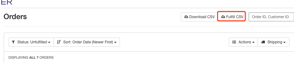 Tophatte如何批量发货？