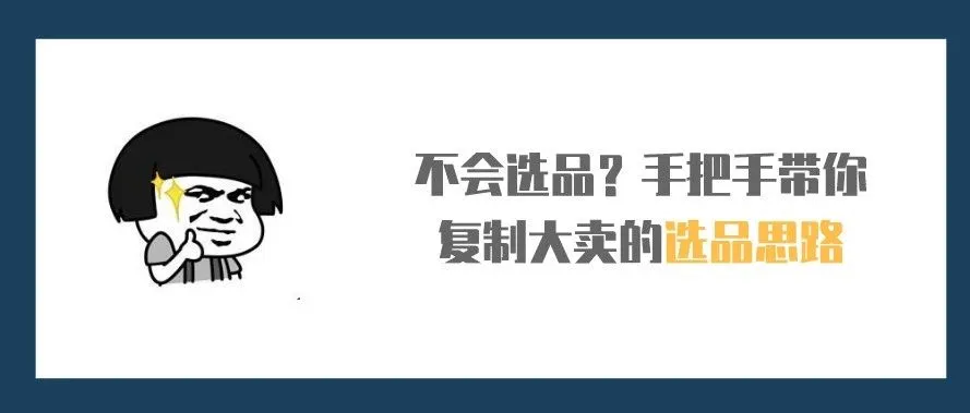 不会选品?手把手带你复制大卖的选品思路
