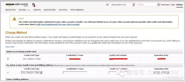 【福克斯德】Amazon注册时填写信用卡是显示信用卡无效？怎么办