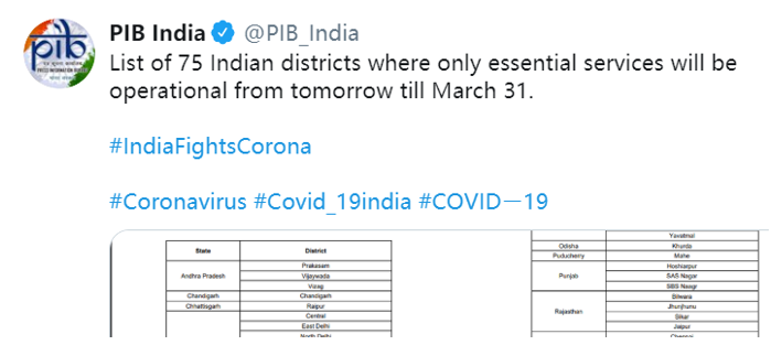 突发 印度宣布封国 到港船舶需14天隔离检疫 请谨防无人提货 转运不畅 外贸头条 Amz123亚马逊导航 跨境电商出海门户