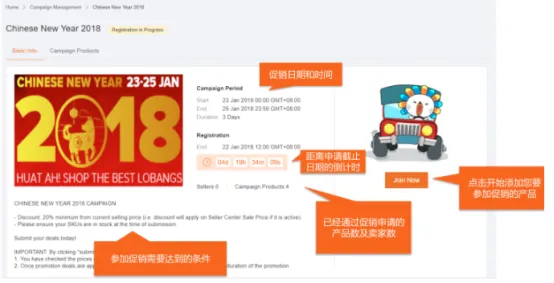 Lazada店铺产品如何参加促销?lazada店铺促销活动设置图文操作流程