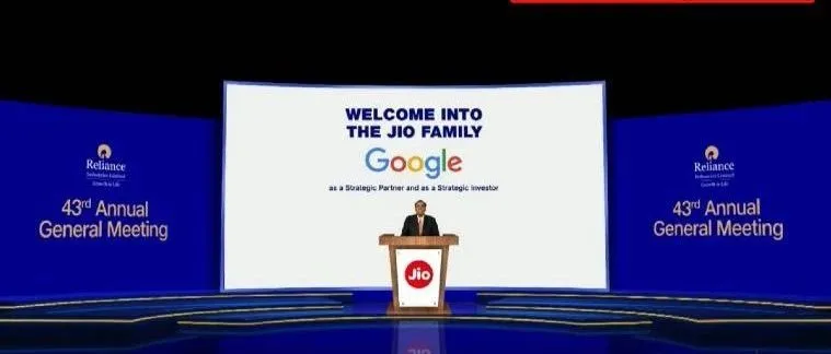 Google向Jio Platforms投资45亿美元:美国科技巨头纷纷扩大在印度的投资