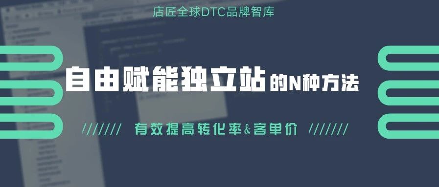自由赋能独立站的N种方法,有效提高转化率和客单价