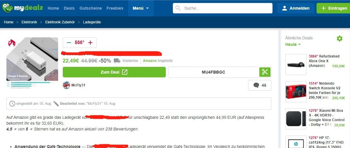 如何在德国最大促销网站平台Mydealz发布促销贴