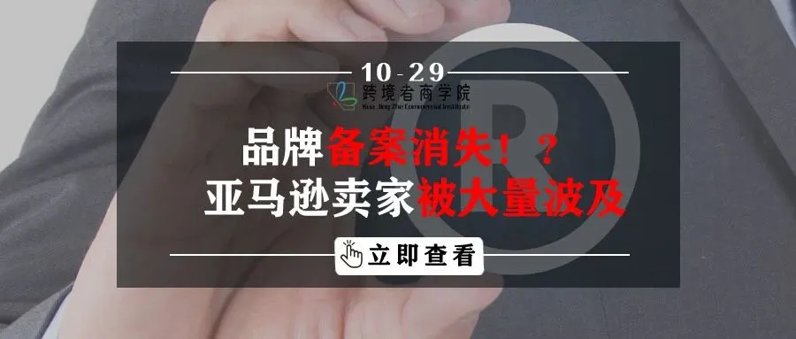 品牌备案消失了？亚马逊卖家被大量波及