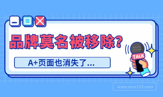迷惑行为!亚马逊卖家品牌被移除,A+也消失不见...