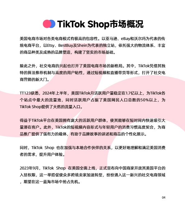 TikTok Shop 8大站点调研报告-TT123 