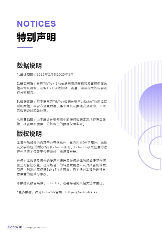 TikTok Shop法国站点新进报告 