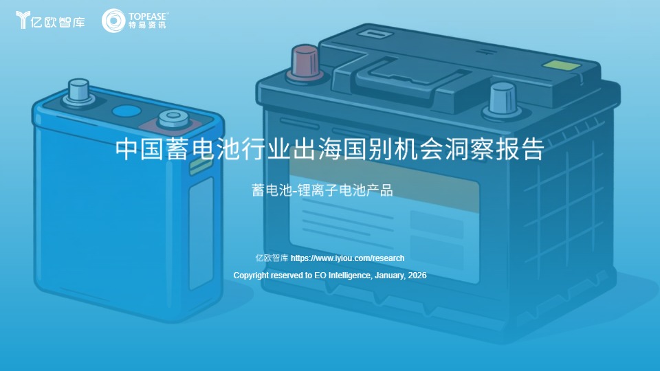 中国蓄电池行业出海国别机会洞察报告 