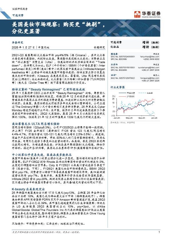 美国美妆市场观察 