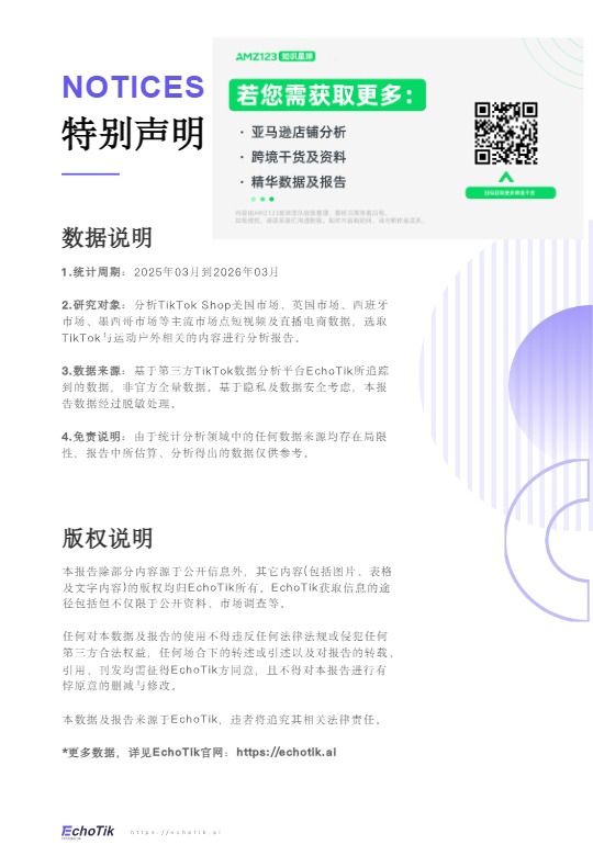 TikTok Shop2026欧美运动户外类目报告 