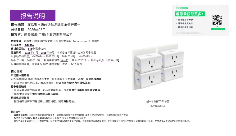 智能插座美国市场年度研报 