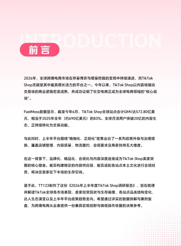 2026上半年TikTok Shop调研报告-TT123 