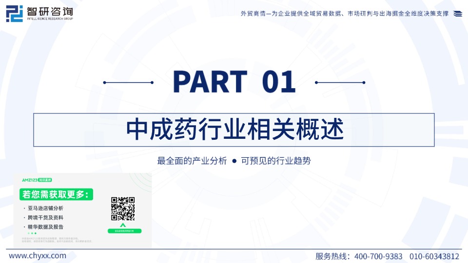 《全球与中国中成药产业供需贸易全景调研及重点国家出口前景评估报告》 