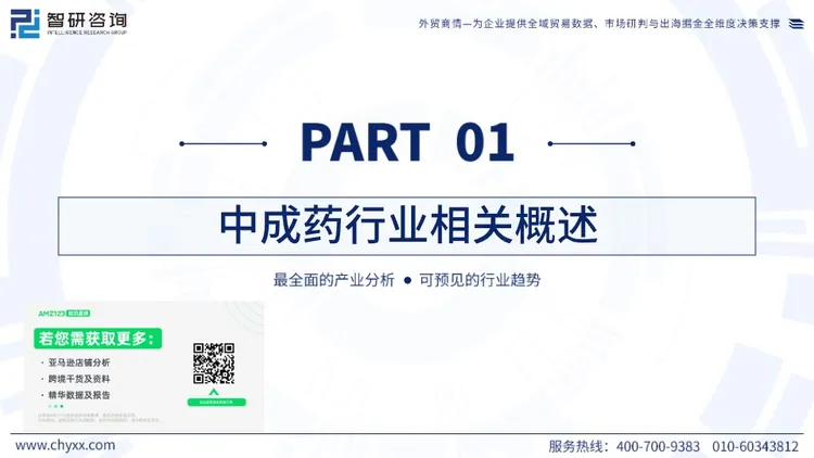《全球与中国中成药产业供需贸易全景调研及重点国家出口前景评估报告》 